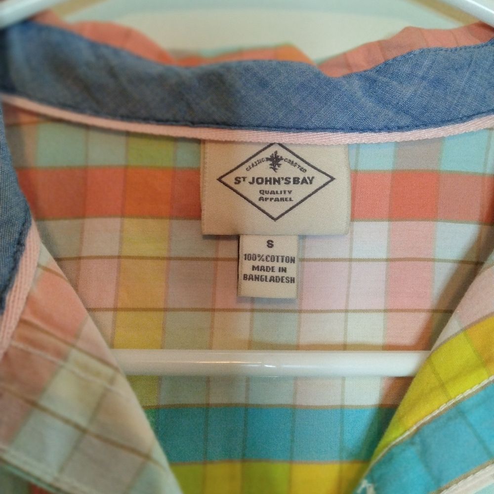 Women's st John's Bay multicolored pastel plaid - Picture 6 of 6